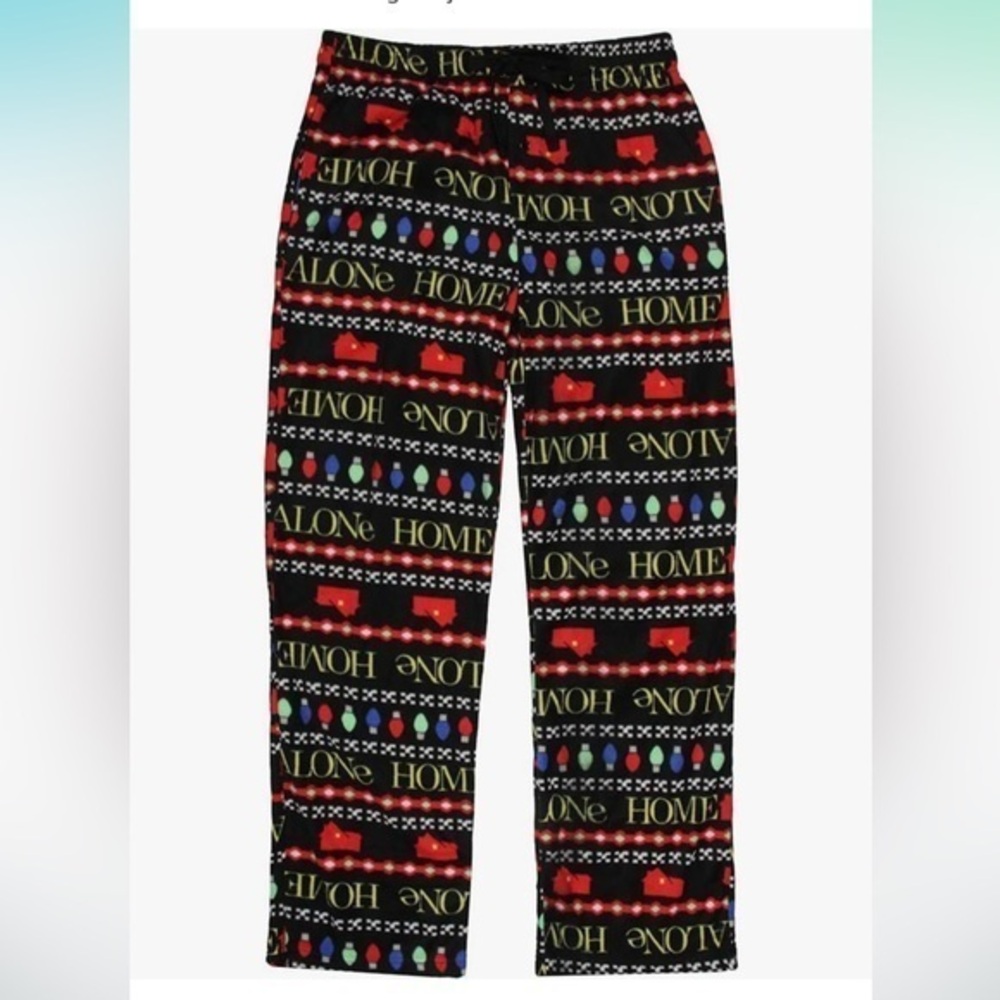 Christmas Home Alone fleece lounge pajama pants